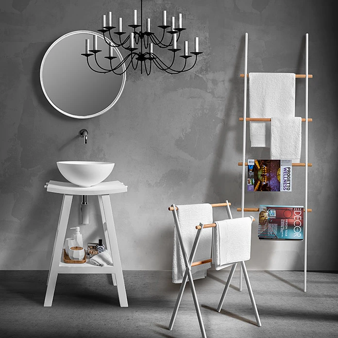 Waschtisch-Konsole Zen Weiss 3 Waschtisch-Konsole Zen Weiss