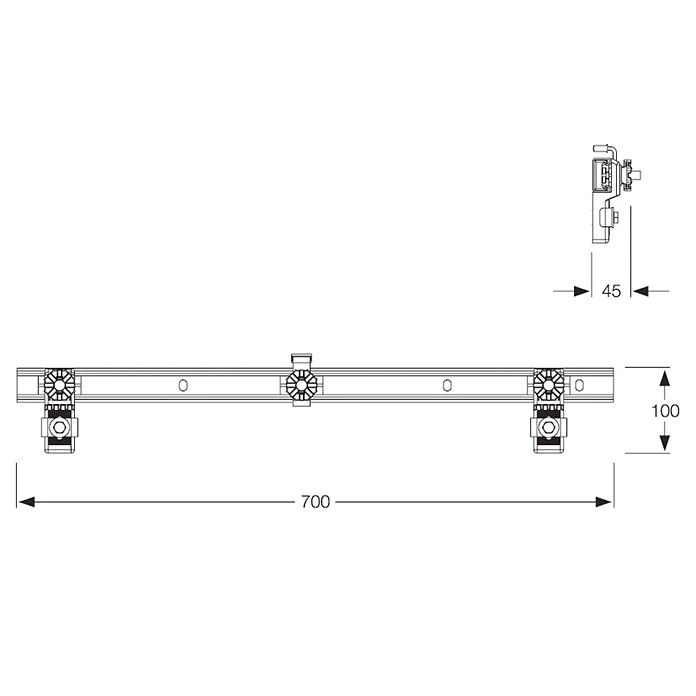 Wannenleisten-Set 3 Wannenleisten-Set