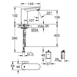 GROHE Waschtischmischer Get