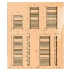 ADMIRAL Badheizkörper Kairo 50 X 117 Cm -Bad + Sanitär affär 12 1069