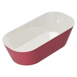 Freistehende Badewanne Torino Rot -Bad + Sanitär affär 12 1150