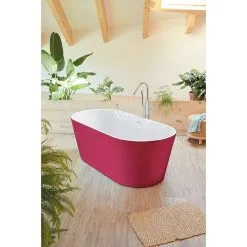 Freistehende Badewanne Torino Rot -Bad + Sanitär affär 12 1152