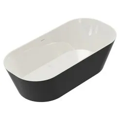 Freistehende Badewanne Torino Schwarz -Bad + Sanitär affär 12 1171