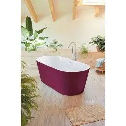 Freistehende Badewanne Torino Bordeaux -Bad + Sanitär affär 12 1185