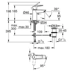 Grohe Quickfix Waschtischmischer Start S-Size -Bad + Sanitär affär 12 1349