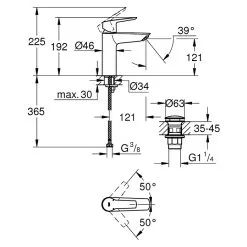 Grohe Quickfix Waschtischmischer Start M-Size 11 Grohe Quickfix Waschtischmischer Start M-Size -Bad + Sanitär affär 12 1361