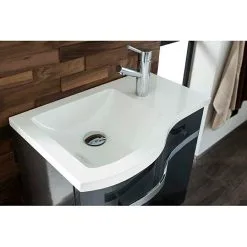 Salsa Mineralguss-Waschbecken Wave Mini