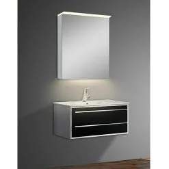 LED Spiegelschrank Aluminio Light -Bad + Sanitär affär 12 1965