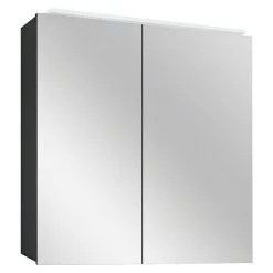 Camargue LED-Spiegelschrank Aluminio Black