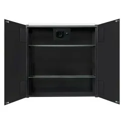Camargue LED-Spiegelschrank Aluminio Black -Bad + Sanitär affär 12 2174