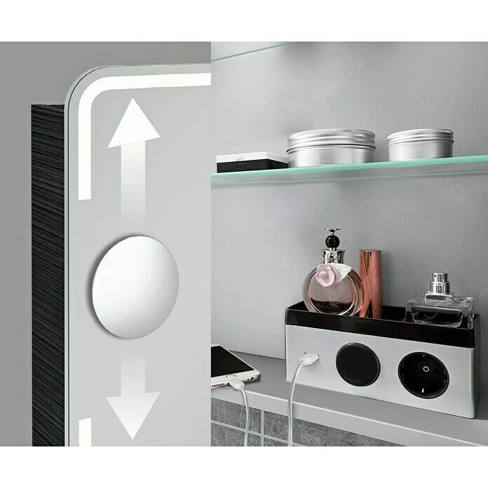 Camargue Spiegelschrank Stella Darkoak 3 Camargue Spiegelschrank Stella Darkoak