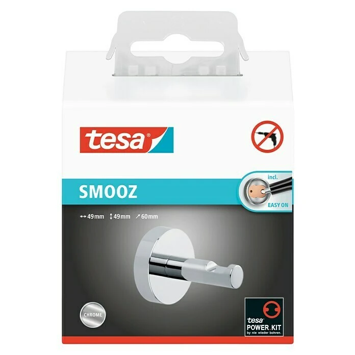 Tesa Bademantelhaken Smooz 3 Tesa Bademantelhaken Smooz