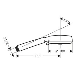 Hansgrohe Handbrause Crometta 100 Vario