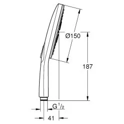 GROHE Handbrause Rainshower SmartActive 150 17 GROHE Handbrause Rainshower SmartActive 150 -Bad + Sanitär affär 12 3095