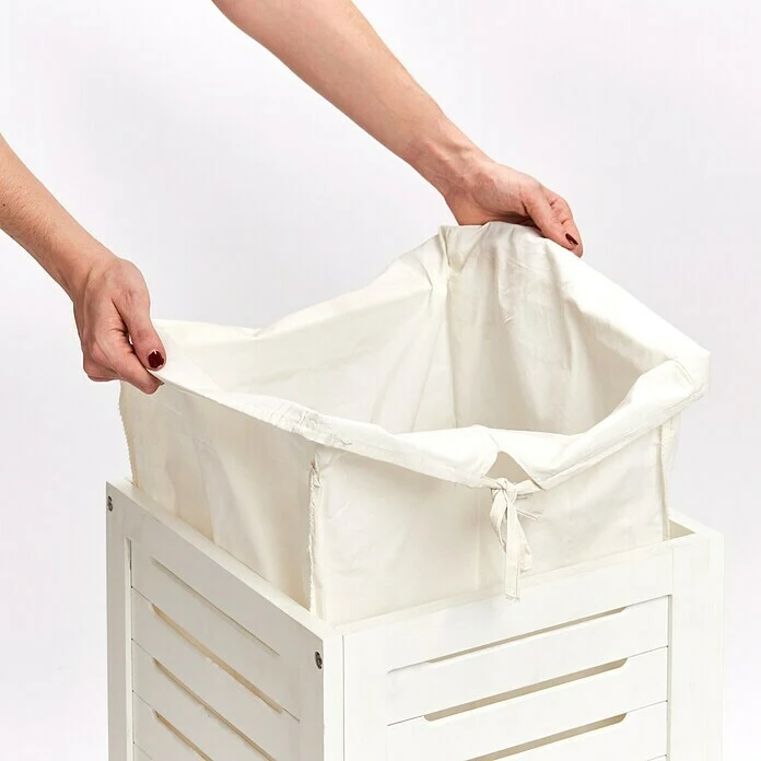 Wäschetruhe Weiss 4 Wäschetruhe Weiss – Bild 2