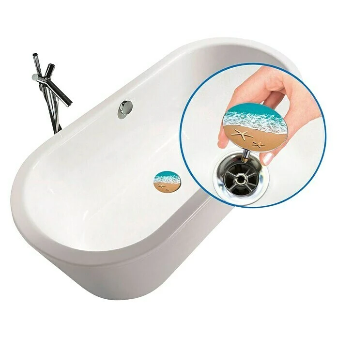 WENKO Badewannenstöpsel Pluggy XXL By The Sea 4 WENKO Badewannenstöpsel Pluggy XXL By The Sea – Bild 2