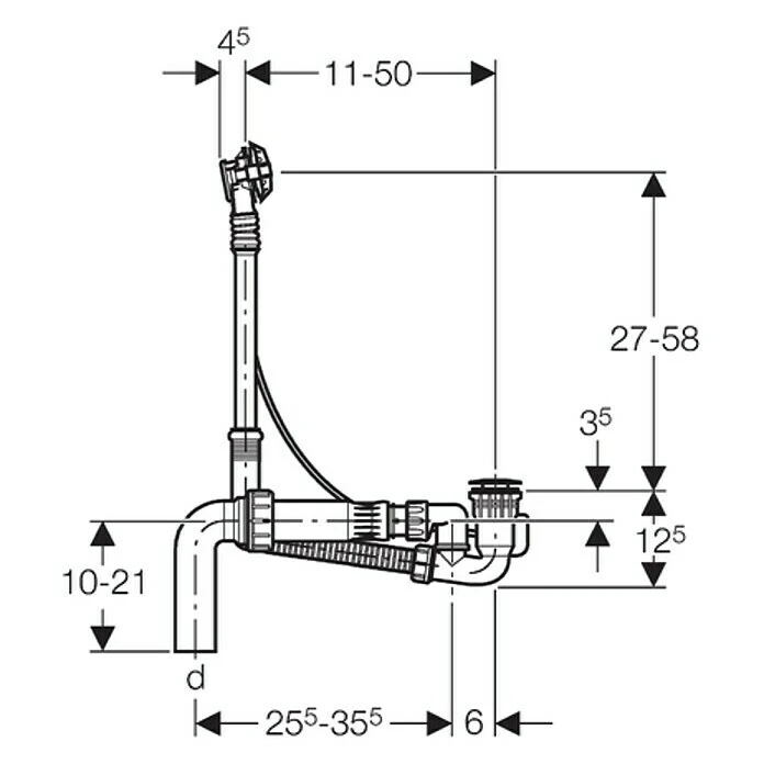 GEBERIT Badewannenablauf 3 GEBERIT Badewannenablauf