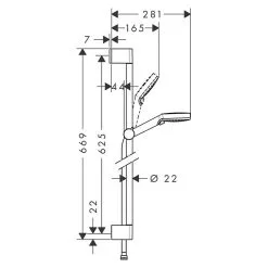 Hansgrohe Brausegarnitur Crometta Vario