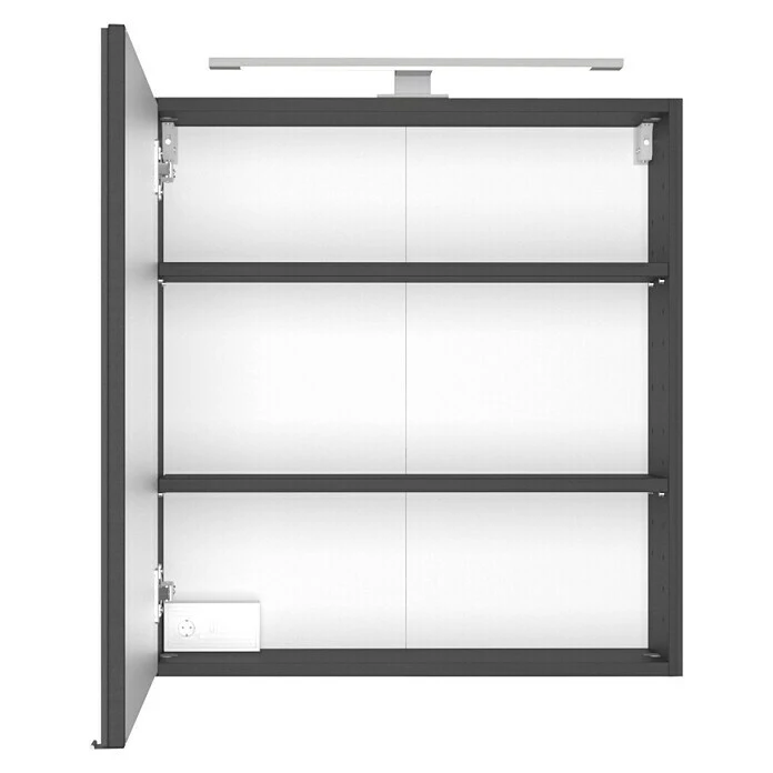 Spiegelschrank Davos Grafit 4 Spiegelschrank Davos Grafit – Bild 2