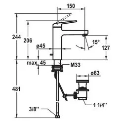 KWC Waschtischmischer Domo 6.0