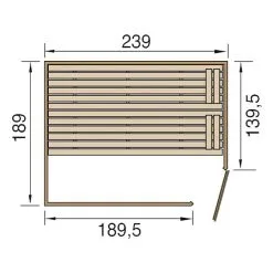 Weka Massivholzsauna Valida Eck 3 GTF