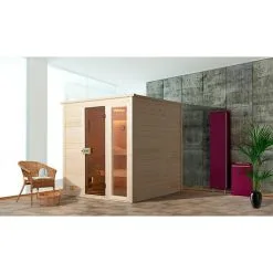 FinnWood Massivholzsauna Bjoern Trend 1