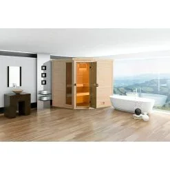 FinnWood Massivholzsauna Bjoern Trend 3