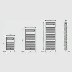 ADMIRAL Badheizkörper Berlin 60 X 157 Cm -Bad + Sanitär affär 12 989