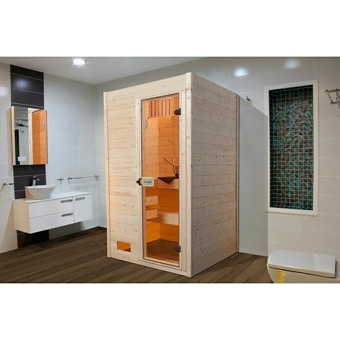 FinnWood Massivholzsauna Lasse 1 3 FinnWood Massivholzsauna Lasse 1