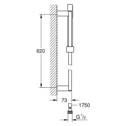 GROHE Brausegarnitur Vitalio Joy Cube Stick 600