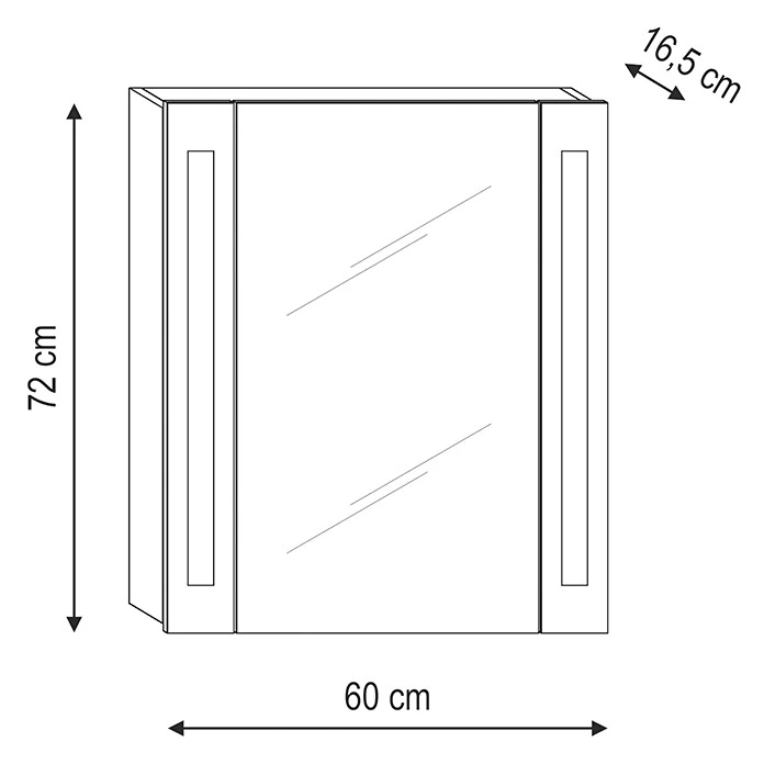 Spiegelschrank Krizia 4 Spiegelschrank Krizia – Bild 2