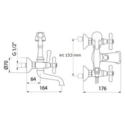 WEBERT Wannenmischer Retro
