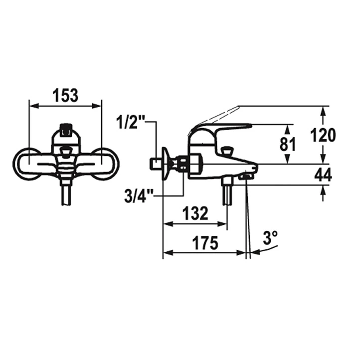 KWC Wannenmischer Domo 4 KWC Wannenmischer Domo – Bild 2