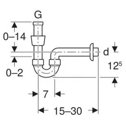 GEBERIT Rohrbogensiphon