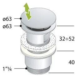 Ablaufventil Clicker Gross