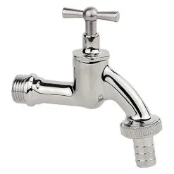 Auslaufventil ½'' Chrom Glänzend