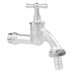 Auslaufventil ½'' Chrom Matt