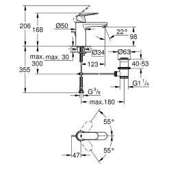 GROHE Waschtischmischer Eurosmart M -Bad + Sanitär affär 76734 25314013 696x696 1